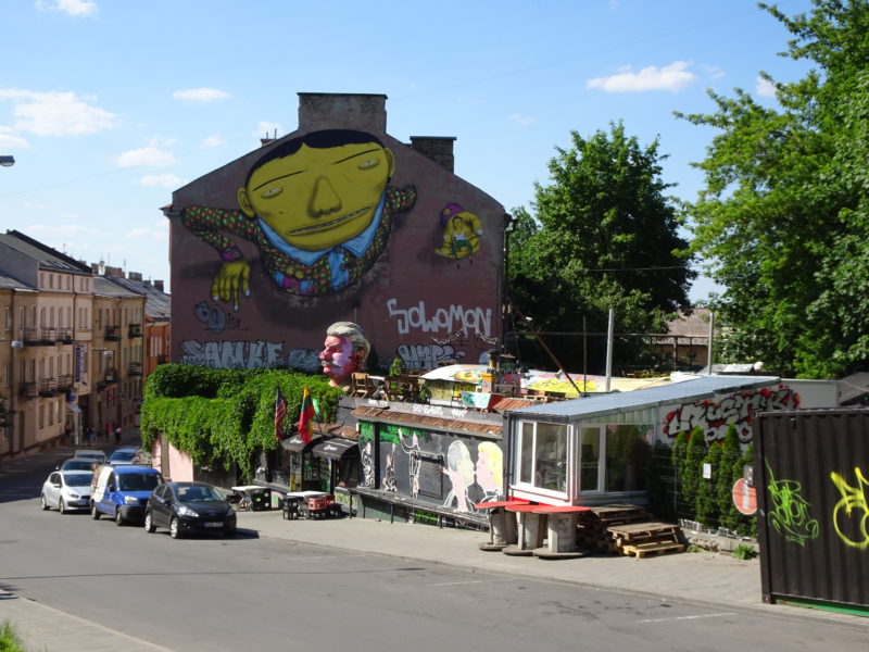 Mural on building