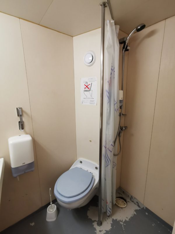 Bathroom with toilet and shower