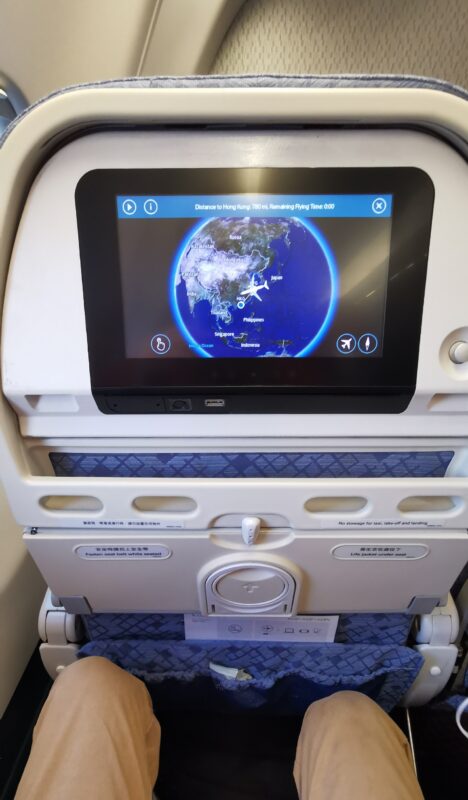 Aircraft seat with screen