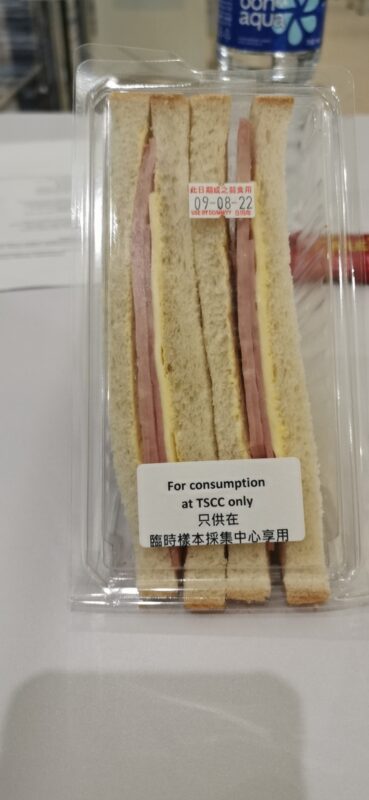Sandwich in plastic box