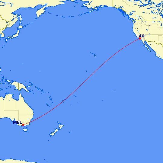 MEL-LAX Route