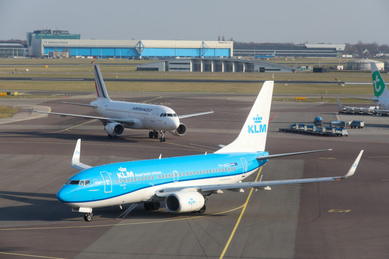 Air France and KLM Boeing 737