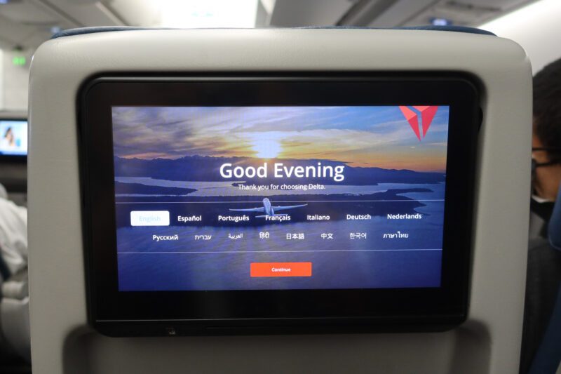 Delta Air Lines In Flight Entertainment