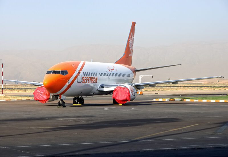 Sepehran 737-500 Leaves Runway After Landing In Mashhad