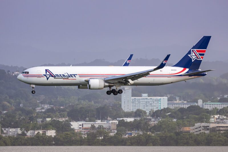 Amerijet Boeing 767 Grounded in Guatemala With Fuselage Buckle