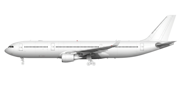 Airbus A330-200 shown unpainted