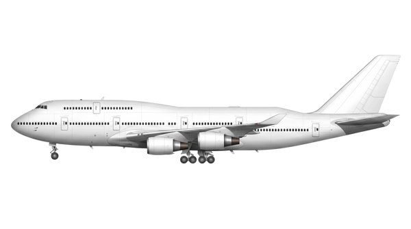 Boeing 747-8 shown unpainted