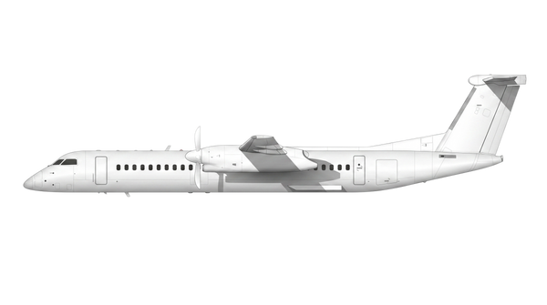 De Havilland Dash 8-400 shown unpainted