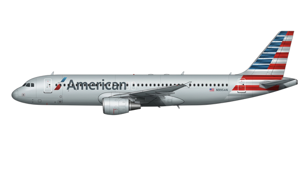 American Airlines Airbus A318/A319/A32 livery