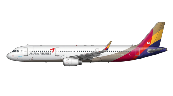 Asiana Airlines Airbus A318/A319/A32 livery