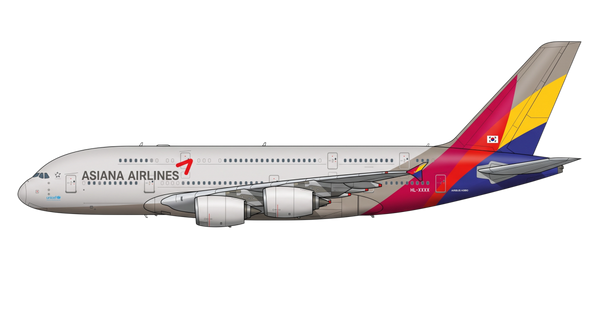 Asiana Airlines Airbus A380 livery