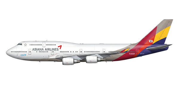 Asiana Airlines Boeing 747 livery