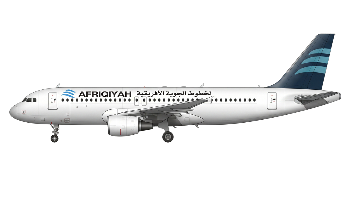 Afriqiyah Airways Airbus A318/A319/A32 livery