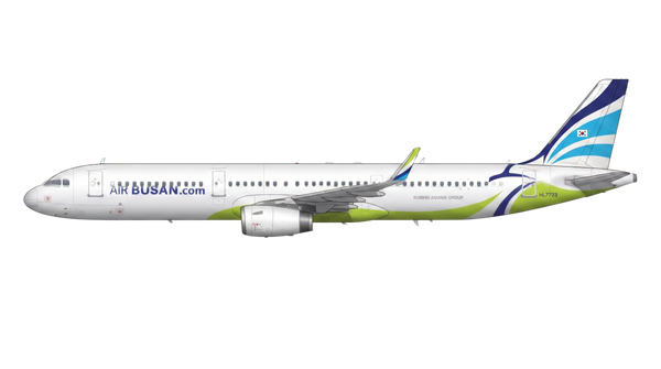 Air Busan Airbus A318/A319/A32 livery