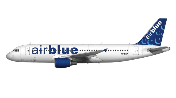 Airblue Airbus A318/A319/A32 livery