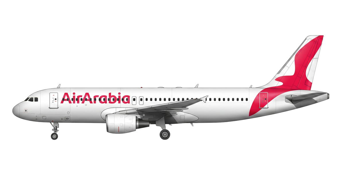 Air Arabia Airbus A318/A319/A32 livery