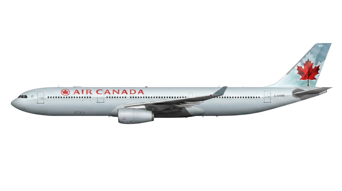 Air Canada Airbus A330/A340 livery
