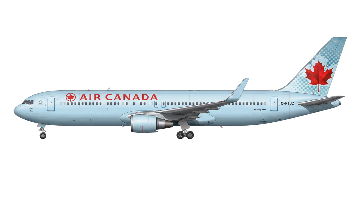 Air Canada Boeing 767 livery