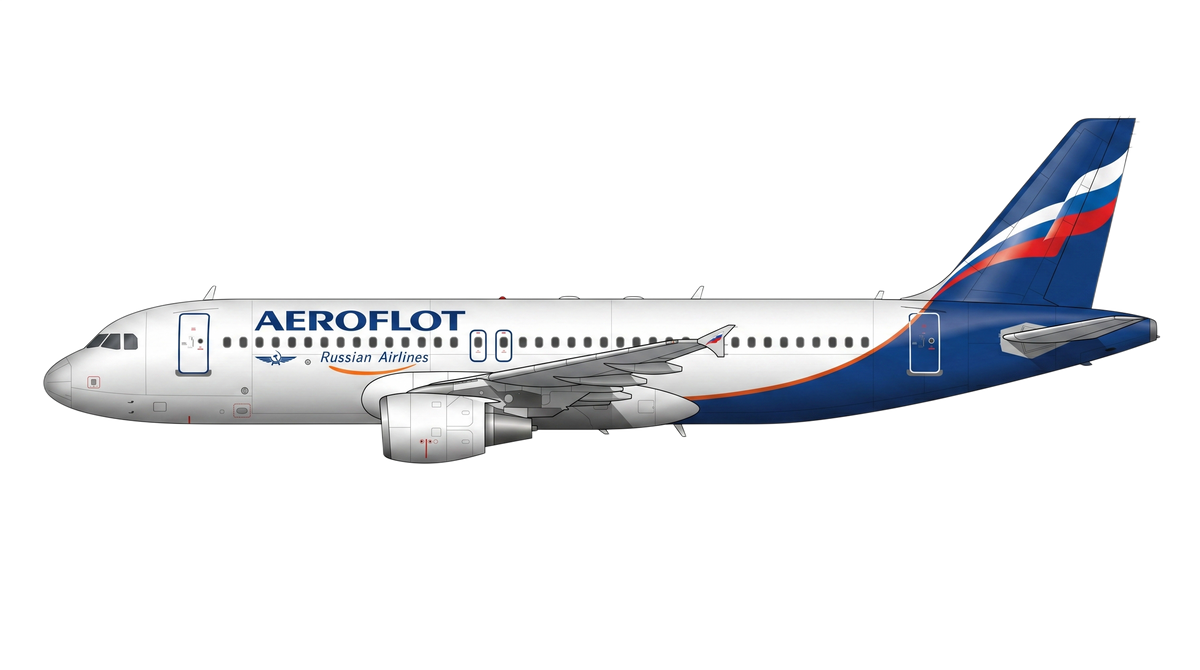 Aeroflot Airbus A318/A319/A32 livery