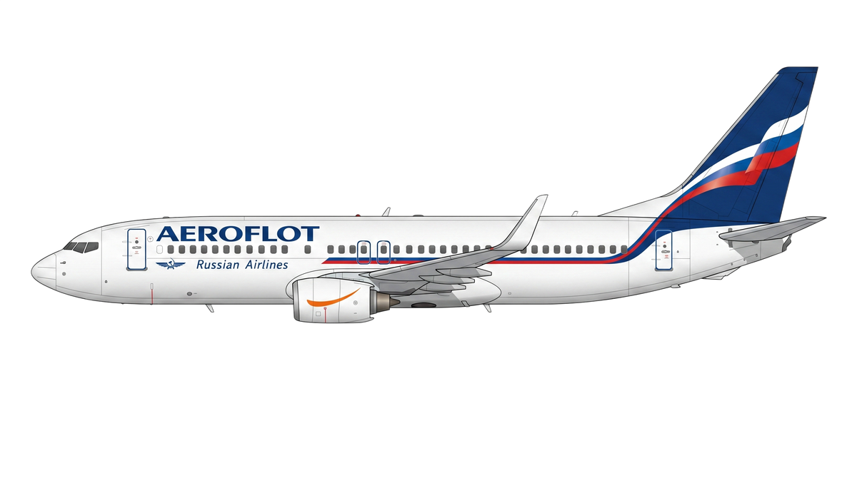 Aeroflot Boeing 737 NG livery