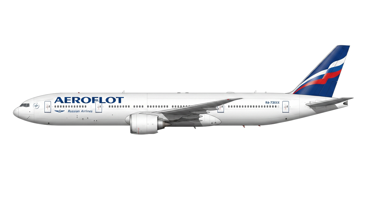 Aeroflot Boeing 777 livery