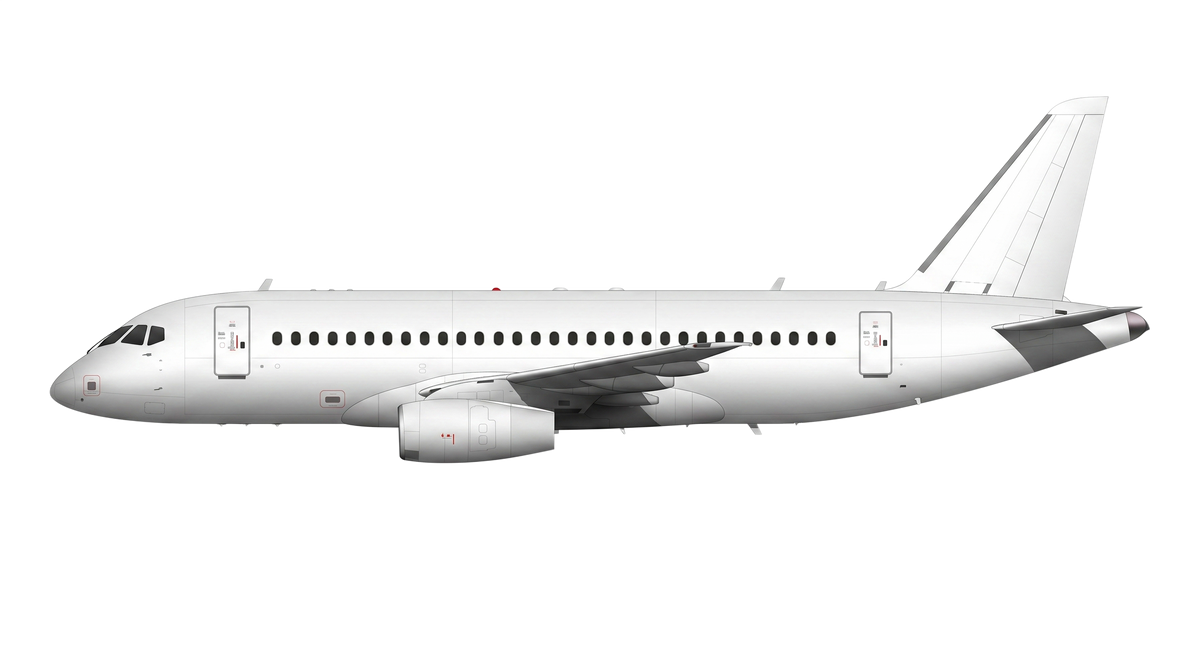 Aeroflot Sukhoi SSJ livery