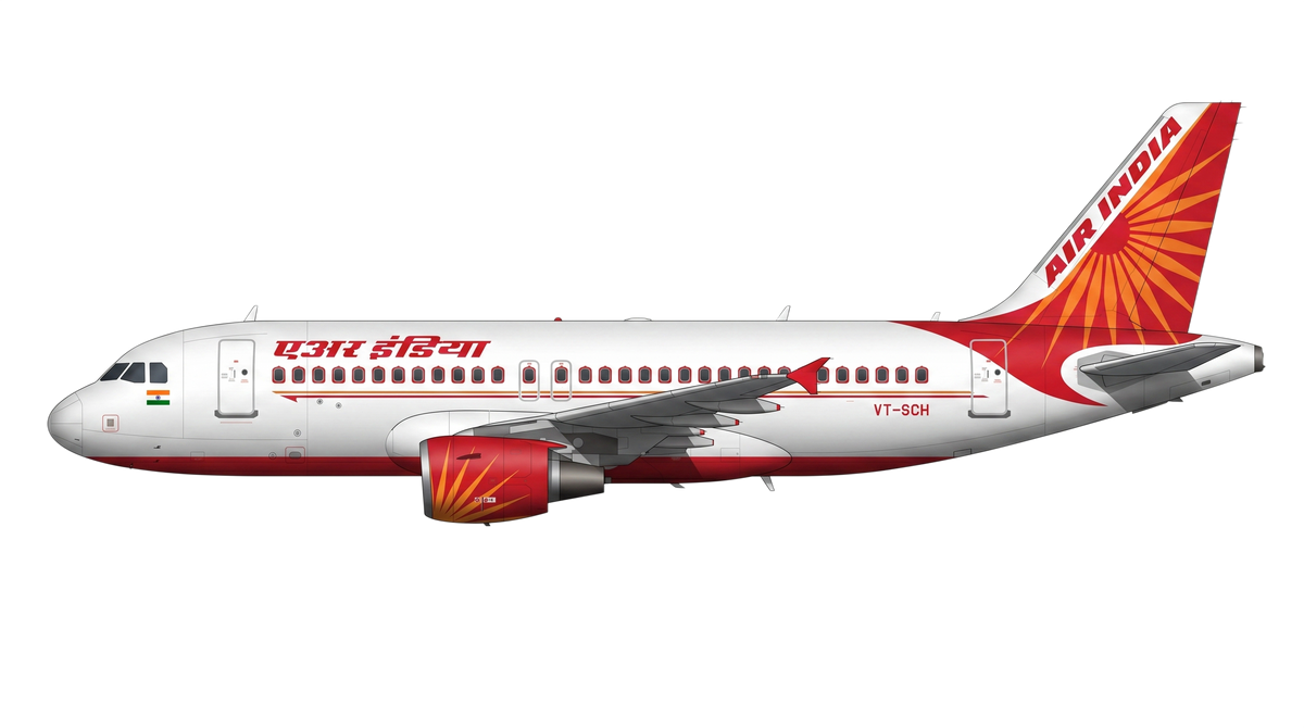 Air India Airbus A318/A319/A32 livery