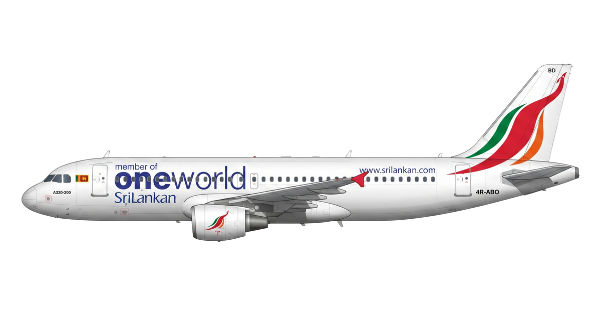 SriLankan Airlines Airbus A318/A319/A32 livery