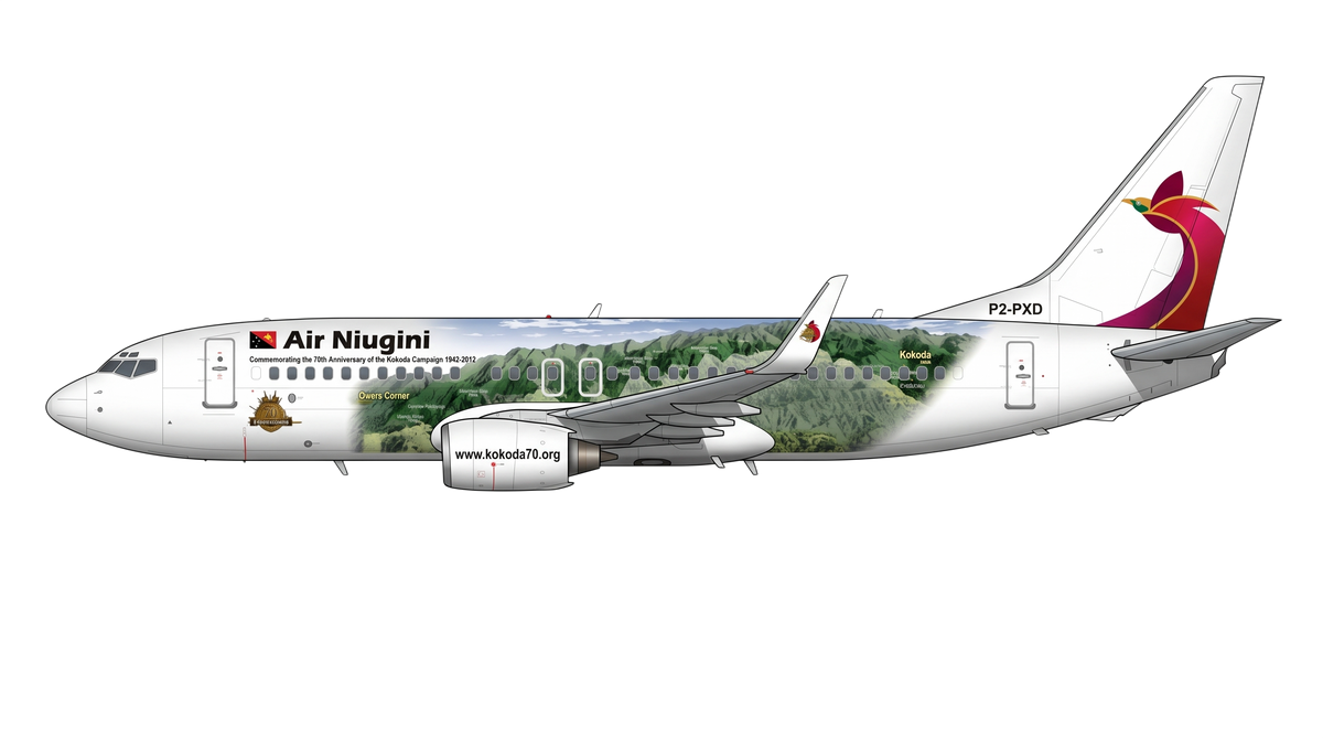 Air Niugini Boeing 737 NG livery
