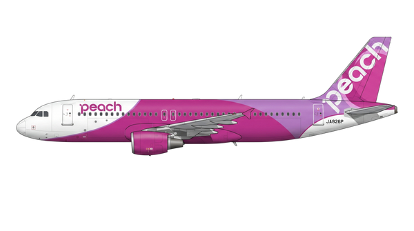 Peach Aviation Airbus A318/A319/A32 livery