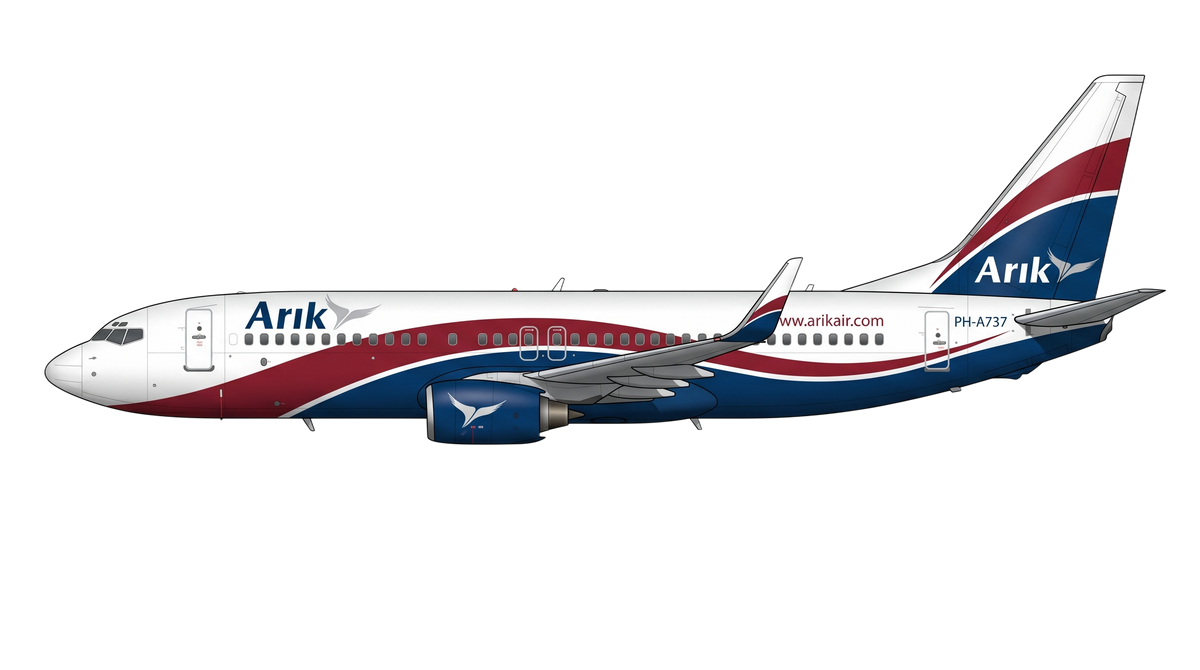 Arik Air Boeing 737 NG livery