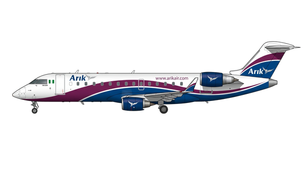 Arik Air Bombardier CRJ-1000 livery