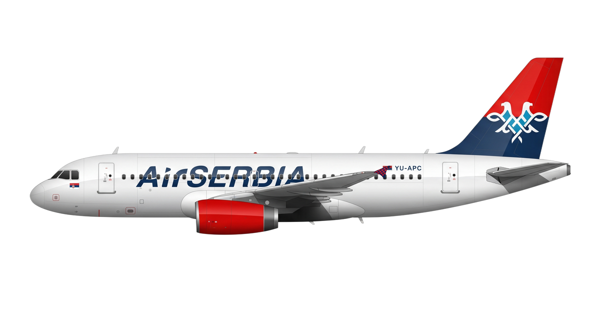 Air SERBIA Airbus A318/A319/A32 livery