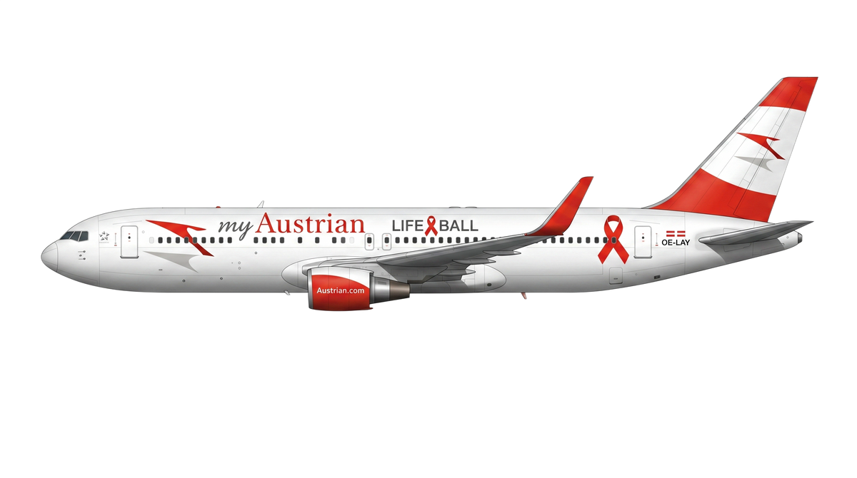 Austrian Boeing 767 livery
