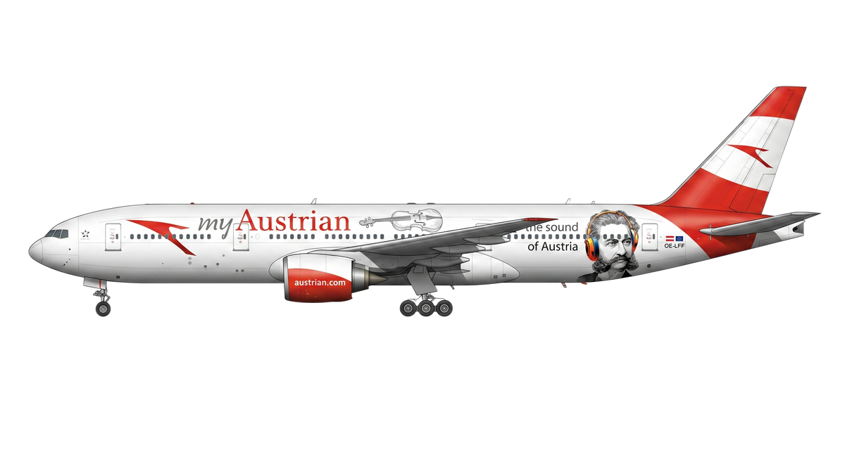 Austrian Boeing 777 livery