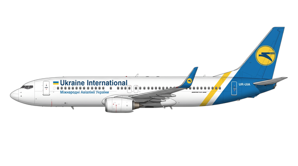 Ukraine International Airlines Boeing 737 Classic livery