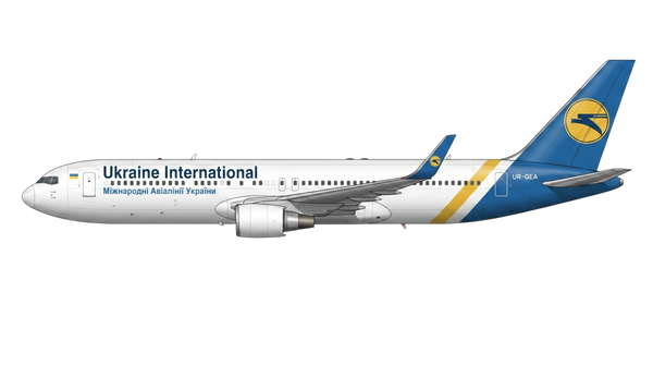Ukraine International Airlines Boeing 767 livery