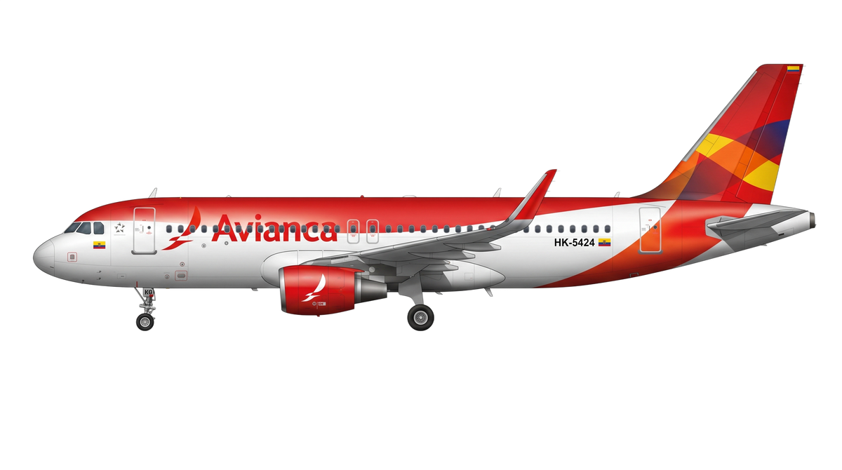 AVIANCA Airbus A318/A319/A32 livery