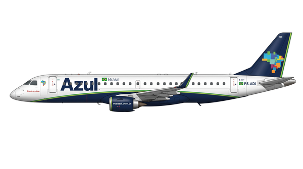 Azul Brazilian Airlines Embraer EMB-190/EMB livery