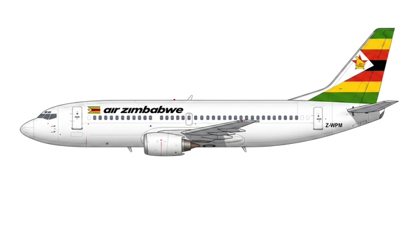 Air Zimbabwe (Pvt) Ltd. Boeing 737 Classic livery