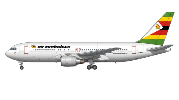 Air Zimbabwe (Pvt) Ltd. Boeing 767 livery