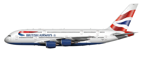British Airways Airbus A380 livery