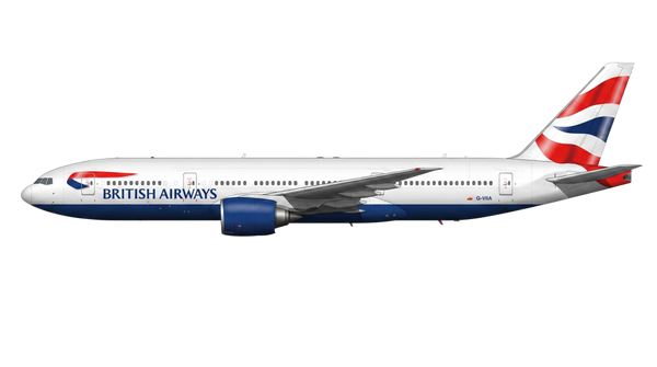 British Airways Boeing 777 livery