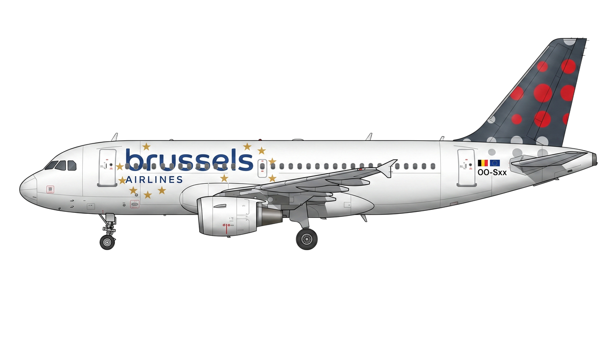 Brussels Airlines Airbus A318/A319/A32 livery