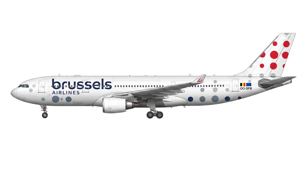Brussels Airlines Airbus A330/A340 livery