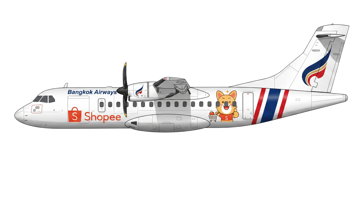 Bangkok Airways ATR 42/72 livery