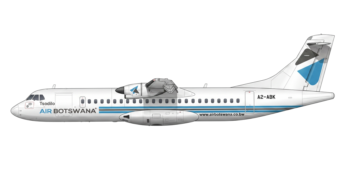 Air Botswana ATR 42/72 livery