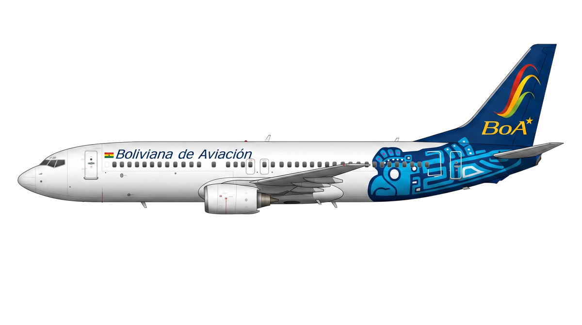 Boliviana de Aviacion - BoA Boeing 737 NG livery