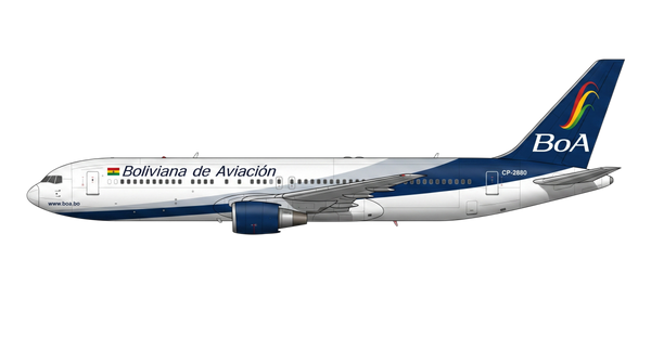 Boliviana de Aviacion - BoA Boeing 767 livery