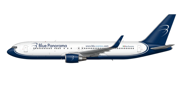 Blue Panorama Boeing 767 livery